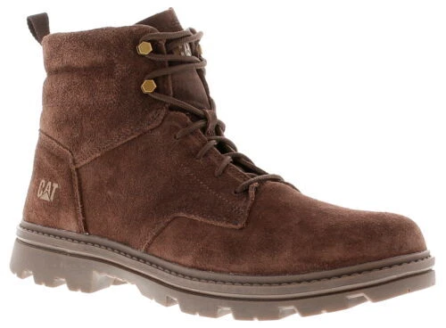 Caterpillar Hommes Bottes Smart Practitioner Mi Cuir Lacet Marron UK Taille