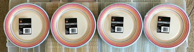 Placas de papel 4 paquetes de 8 totalmente nuevas y selladas