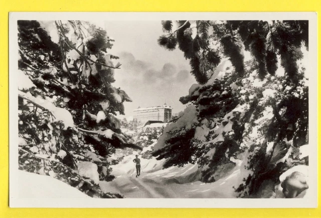 cpa GRAND HÔTEL de FONT ROMEU Pyrénées Orientales SPORT d'HIVER NEIGE SKI