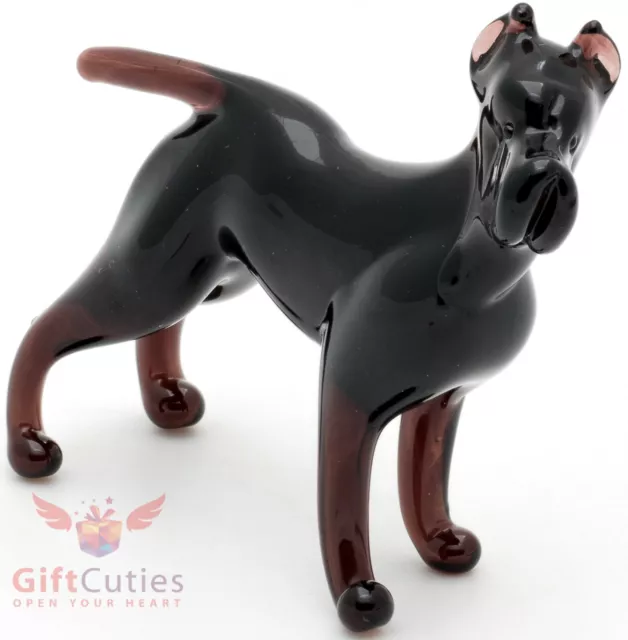 Art Blown Glass Figurine of the Mastiff Cane Corso dog