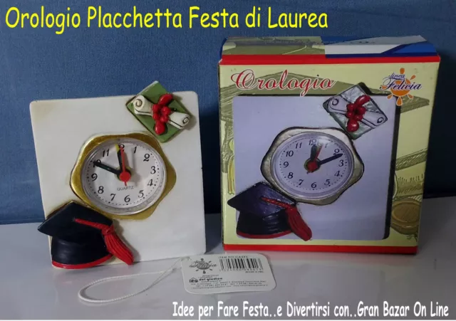 FESTA DI LAUREA CORNICE OROLOGIO Bomboniera Gadget Idea Regalo Doctor Party  EUR 6,50 - PicClick IT