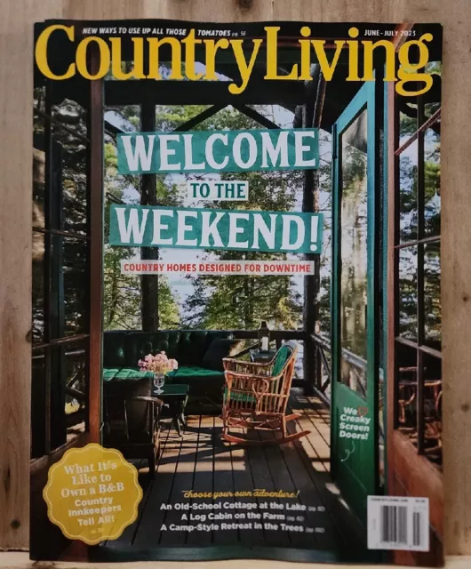 COUNTRY LIVING MAGAZINE Welcome to the Weekend! $1.85 - PicClick