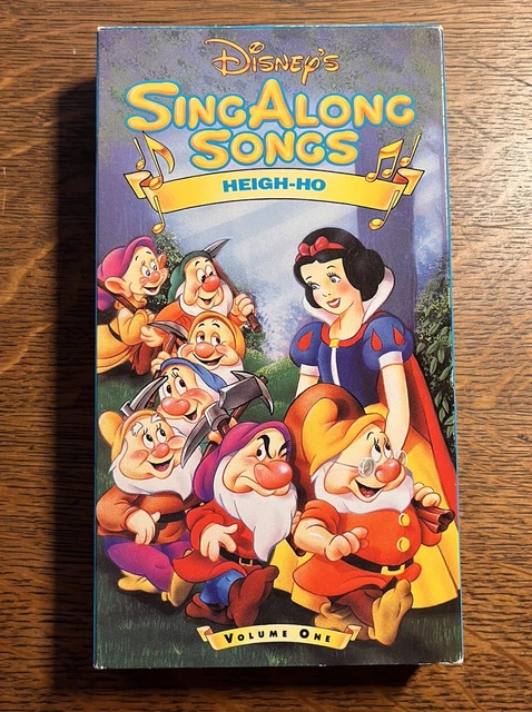 DISNEY'S SING ALONG Songs Heigh-Ho VHS Volume One 1990 EUR 9,60