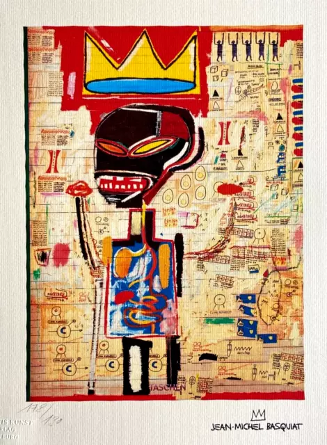 Jean-Michel Basquiat Lithographie 180ex- ( Keith Haring Andy Warhol Damien Hirst