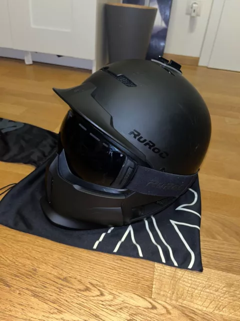 Ruroc Ski/Snowboard Helm RG1-DX Schwarz