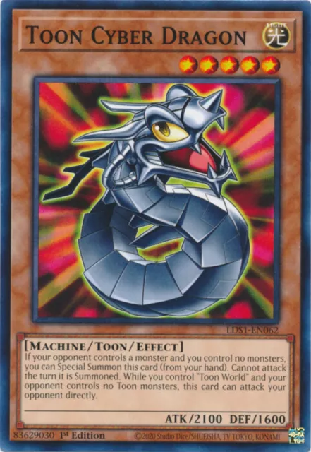 Yugioh Toon Cyber Dragon - 1st Edition - NM+ Card