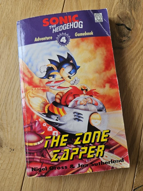 Zapper Books SONIC THE HEDGEHOG - Adventure Gamebook 4 - The Zone Zapper 1994 Good ...
