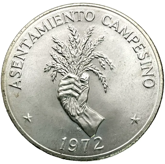 1972 Panama 5 Balboas Silver Round
