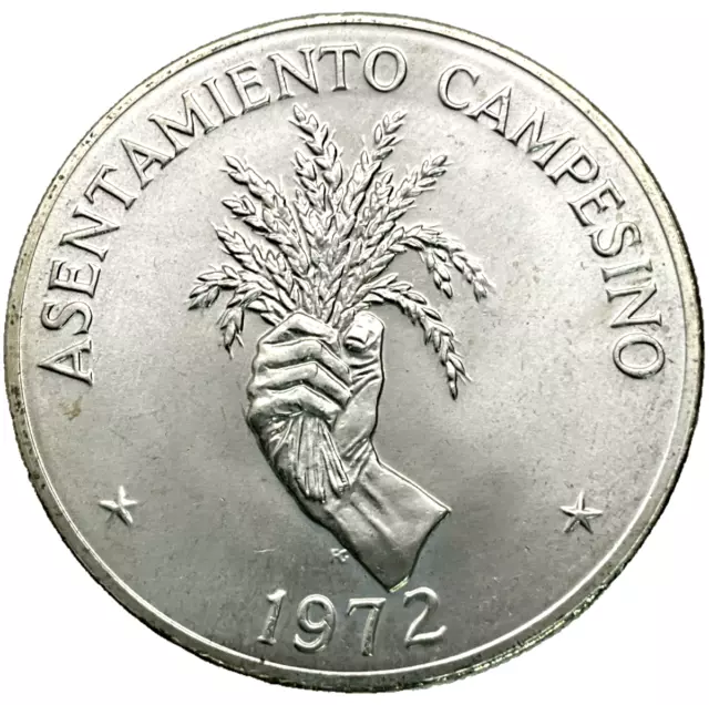 1972 Panama 5 Balboas Silver Round