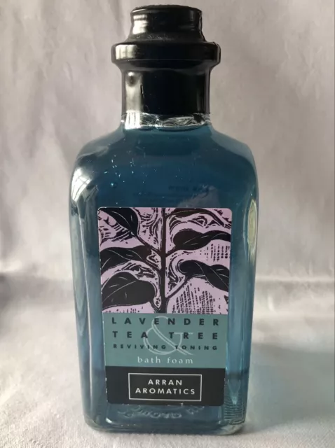 Arran Aromatics Lavender Tea Tree Bath Foam - 250ml - Glass Bottle