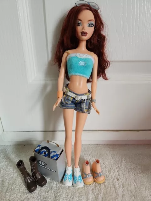 My Scene Barbie Mall Maniacs Sketchers Chelsea Rare With Accessories