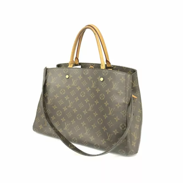 M51980 – Louis Vuitton Monogram Montaigne MM 2Way Hand Bag M41056 - Hand -  Black Leather Louis Vuitton Belt - Vuitton - Monogram - Louis - Pochette -  Bag - Accessoires