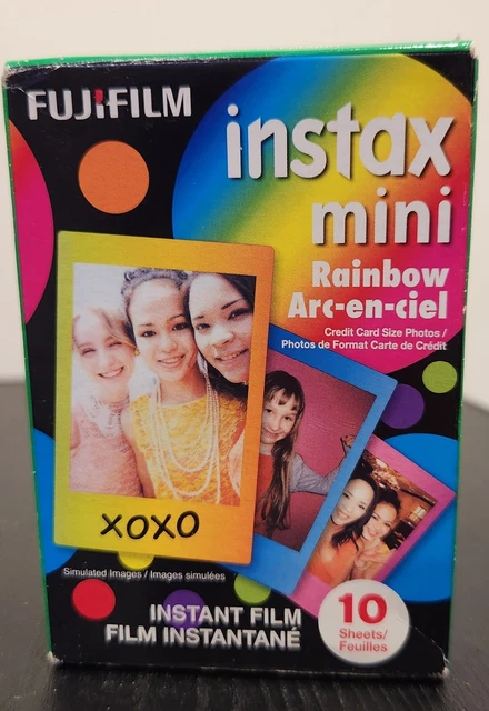 Mini película instantánea Fujifilm INSTAX (arco iris) - 10 hojas caducidad 6/2017