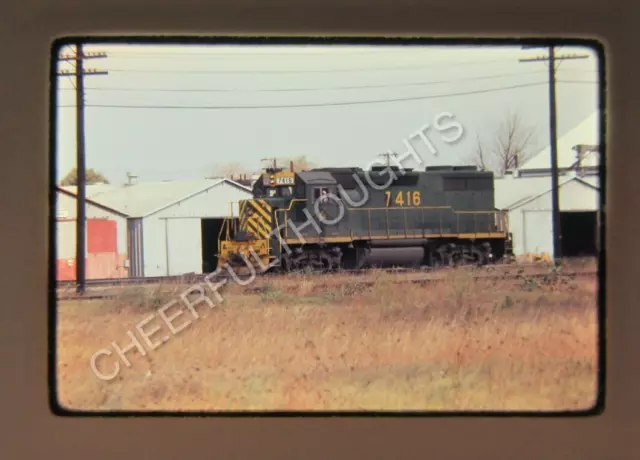 Original '76 Ektachrome Slide DH Delaware Hudson 7416 GP39-2 New Haven     37P6
