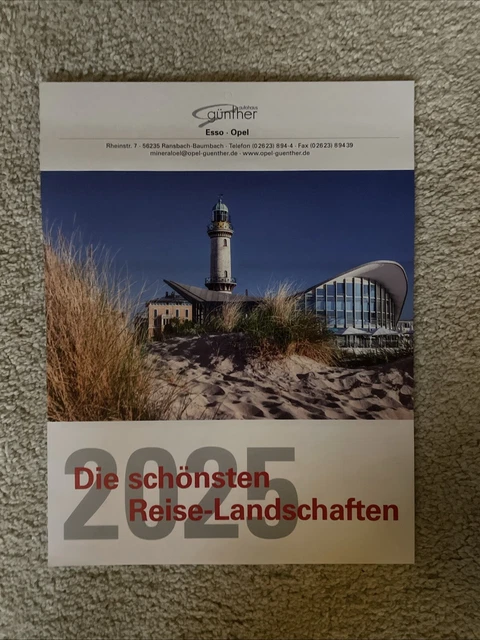 ESSO KALENDER 2025 groß Die schönsten Reiselandschaften - Wandkalender
