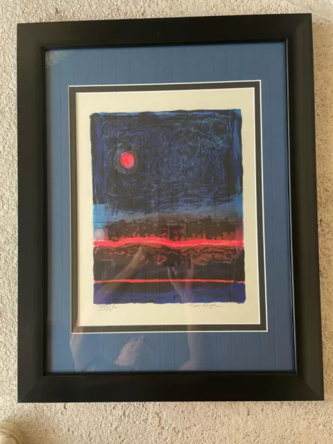 Rare Nissan Engel "Horsemen and Bloodmoon " Hand Signed Lithograph Limited Ed Rare Nissan Engel "Horsemen and Bloodmoon " Hand Signed Lithograph Limited Ed