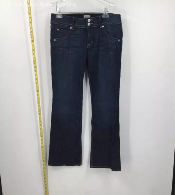 Hudson Womens Blue Coin Pocket Petite Signature Denim Bootcut Jeans Size 30