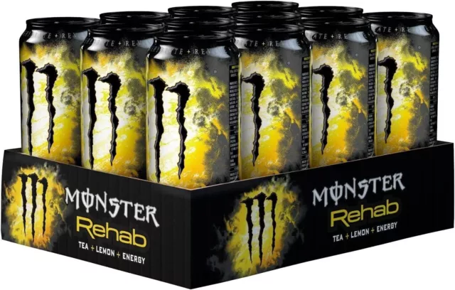 Monster Energy - Rehab 500 ml, confezione da 24