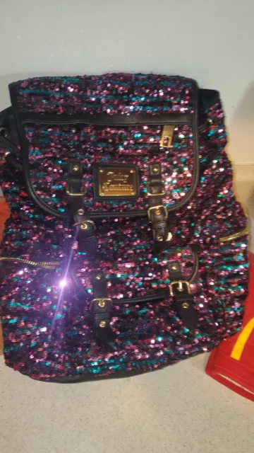 Vintage  Rare Pink Juicy Couture Tote Bag Purse Handbag Backpack Ultra Rare
