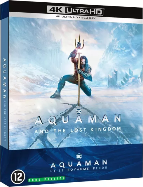 Aquaman et Le Royaume Perdu Édition Steelbook [4K Ultra HD] Format Blu-ray Neuf