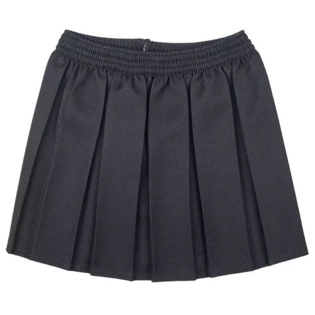 4  - 5 Years School Skirt Girls Black Pleated Box Pleat Uniform BNWT