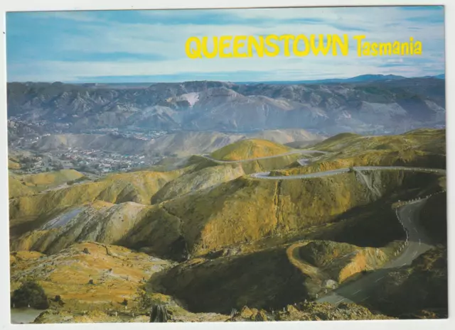 Australia TASMANIA TAS Lyell Highway near QUEENSTOWN NCV 11TW096 postcard c1980s