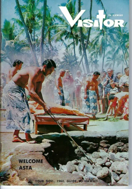 MK-164 Hawaii Visitor Guide Magazine November 1960 ASTA, Tiki Luau more