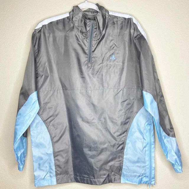 Disney Parks Mens Size XS/S Embroidered Logo Reflective Windbreaker Rain Jacket