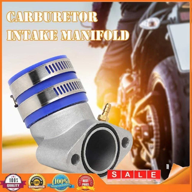 Aluminum Carburetor Frosted Intake Pipe Adapter Manifold Interface Boot for ATV