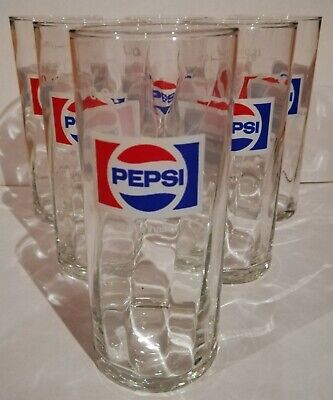 5x Pepsi Cola 0,5l Schwingform Exclusiv Becher Longdrink Bar Gastro Glas Gläser 