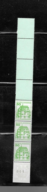 2258 - Bund - Rm MiNr. 1038  neue Fluor RE 5 + 4 Lf  blautürkis postfrisch