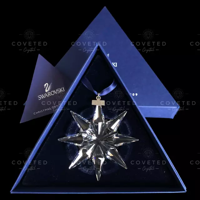 Swarovski 2009 Christmas Snowflake Ornament 983702 Mint Boxed Retired Rare