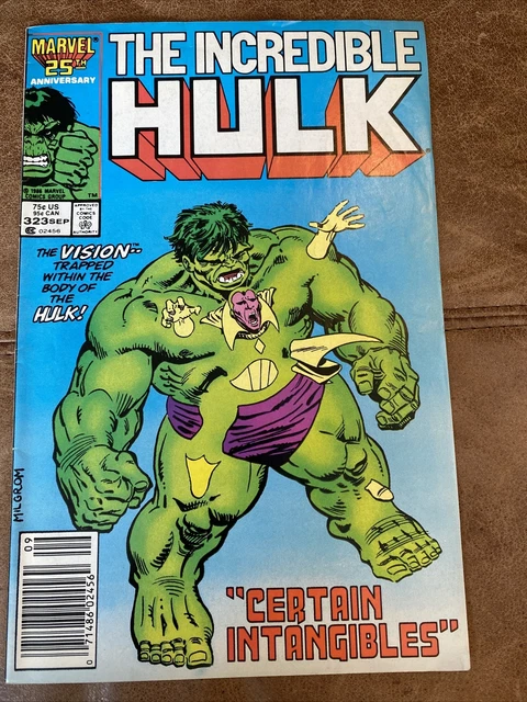 1986 The Incredible Hulk #323 "Marvel Comics" Comic Book