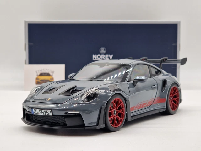 Miniature Porsche 911 GT3 RS 2022 1/43 - Norev, Noir Et Rouge, Neuve Sous Boîte