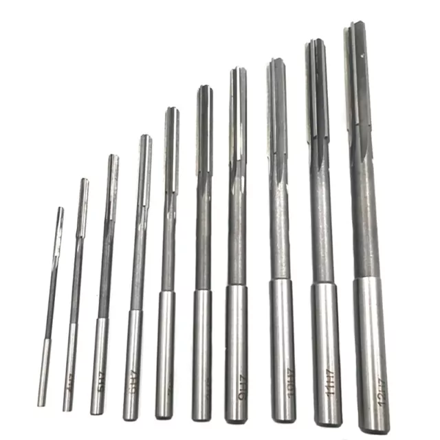 10x Reamer H7 Set 3mm 4mm 5mm 6mm 7mm 8mm 9mm 10mm 11mm 12mm Straight Shank HSS