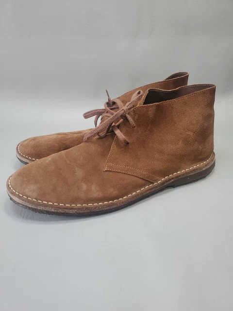TAFT LEATHER LACE-UP Block Heel Ankle Chukka Work Boots  display picture 2