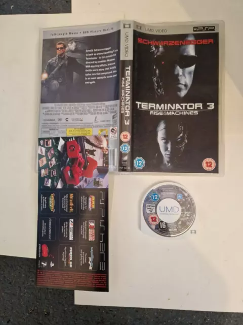 Terminator 3 Rise Of The Machines Umd (2005) Schwarzenegger Sony Psp R2 Pal