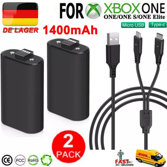 2 PACK Wiederaufladbarer Controller Akku Pack für Xbox Series X|S Xbox One/S/X/E