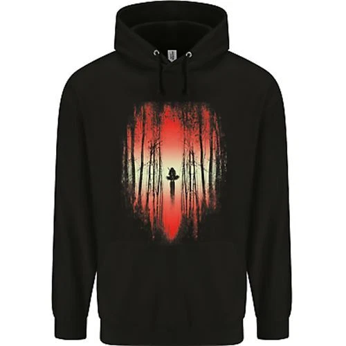 Ninja Landscape Martial Arts MMA Samurai Mens 80% Cotton Hoodie