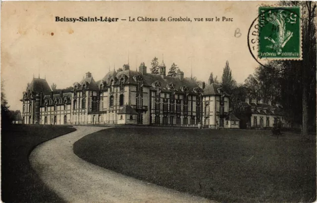 CPA AK BOISSY-St-LÉGER - Le Chateau de Grosbois vue sur le Parc (659655)