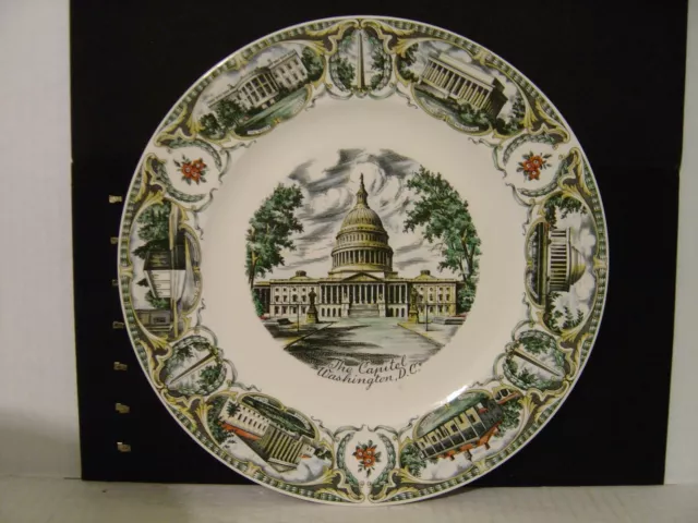 The Capital Washington, Dc Collector Plate 10-3/4" A Capsco Product