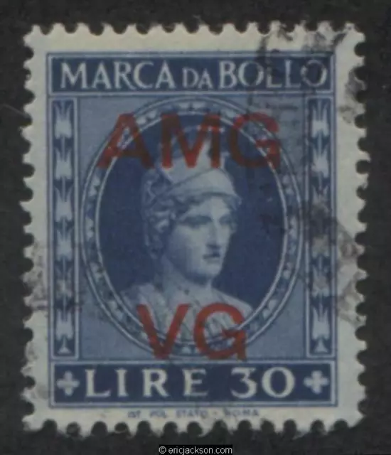 AMG Venezia Giulia Fiscal Revenue Stamp, VG F9 used, VF