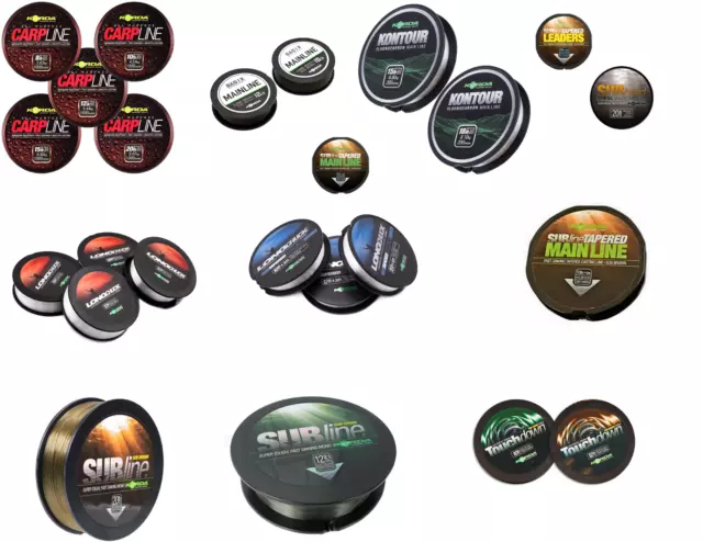 Korda Mainline Full Range All Available Carp Fishing Line Braid NEW