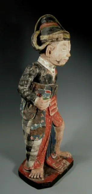 Burma Burmese Polychrome Teak Wood Statue of Shansawbwa ca. 20th c. 3