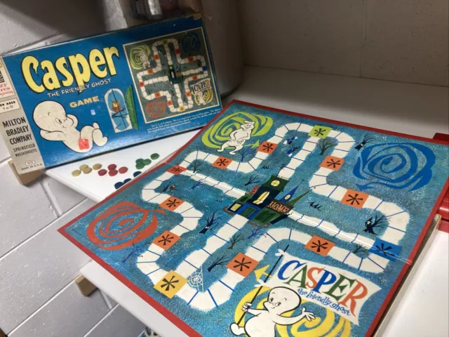 Casper the Friendly Ghost Board Game Milton Bradley 1959 VTG COMPLETE