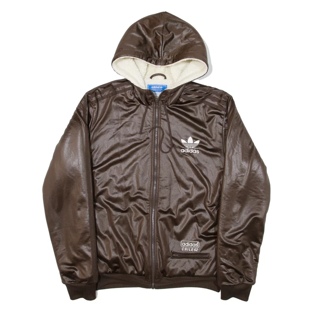 ADIDAS CHILE 62 Giacca Uomo Foderata Sherpa Marrone con Cappuccio M EUR 64 24 PicClick IT