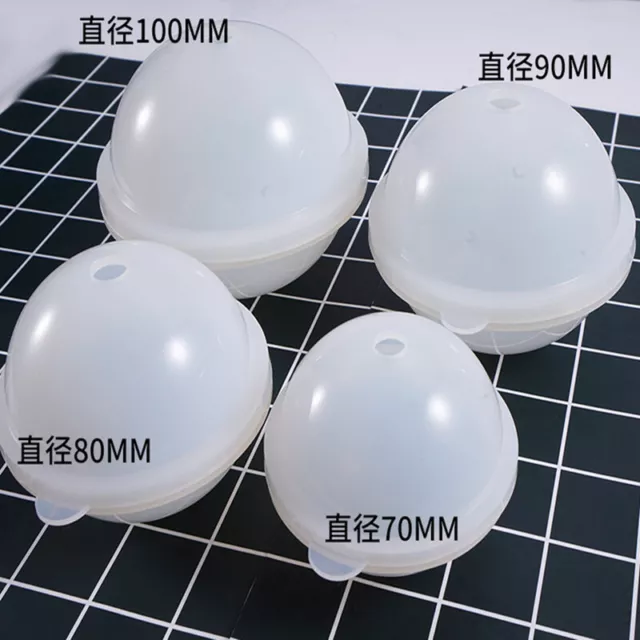 Hágalo usted mismo molde de silicona bola de esfera grande para fundición de resina 70 80 90 100 mm caliente