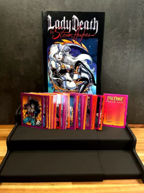 STEVEN HUGHES Tribute: Lady Death by Steven Hughes + EVIL ERNIE card set- CHAOS!