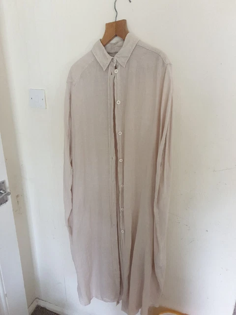 Ladies Cream Linen Elemente Clemente Shirt.
