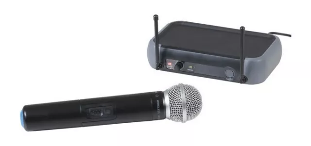 Single Channel Wireless UHF Microphone Receiver:  175 (L) x 108 (D) x 40 (H) mm